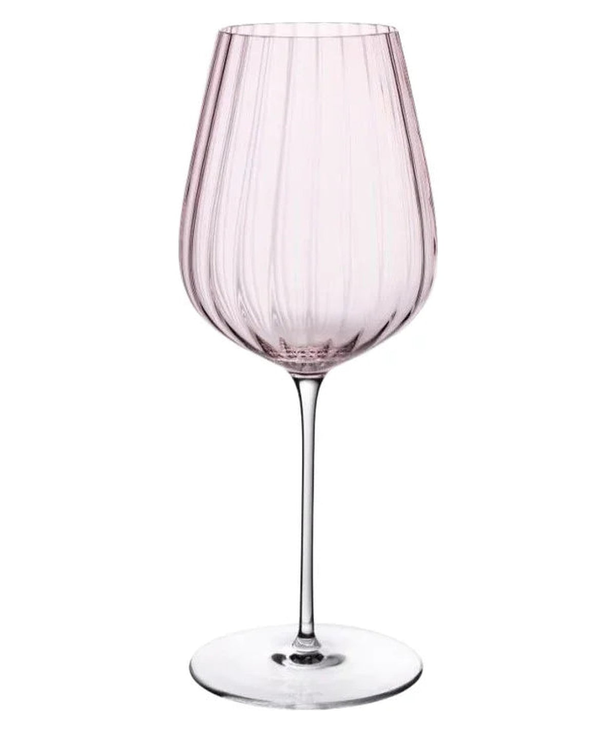 NUDE EU Set di 2 bicchieri da vino rosso Round Up color rosa antico.