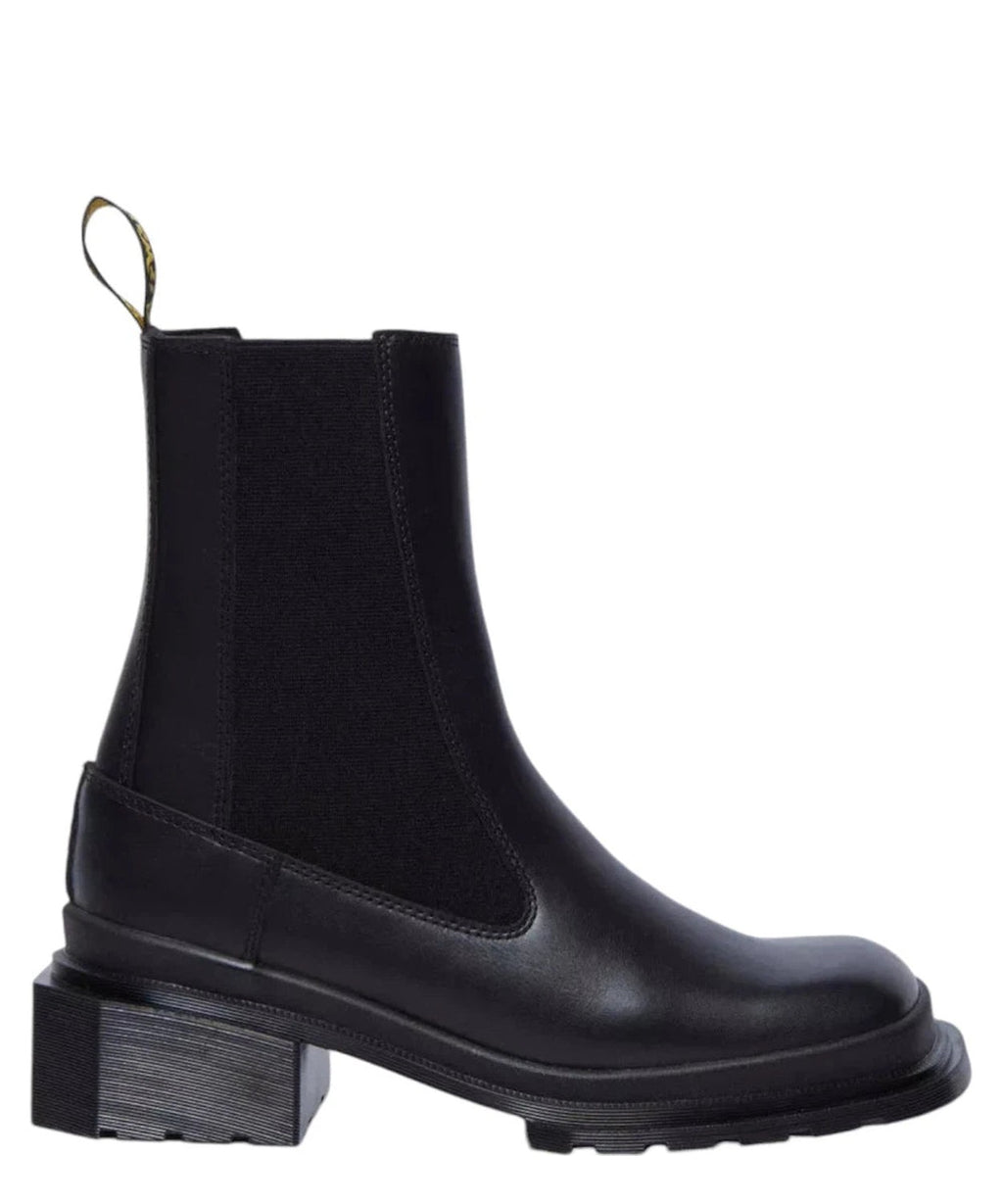 Stivaletti Chelsea Maybole in pelle con punta quadrata-Dr. Martens-Stivali-Vittorio Citro Boutique
