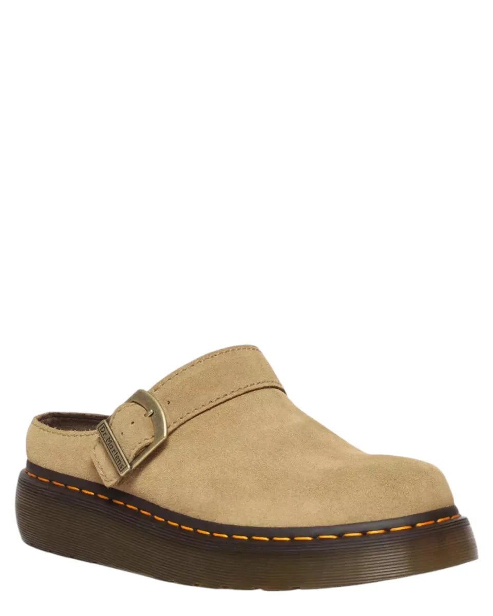 Platform Mules Bronx in Pelle Scamosciata-Dr. Martens-Ciabatte-Vittorio Citro Boutique