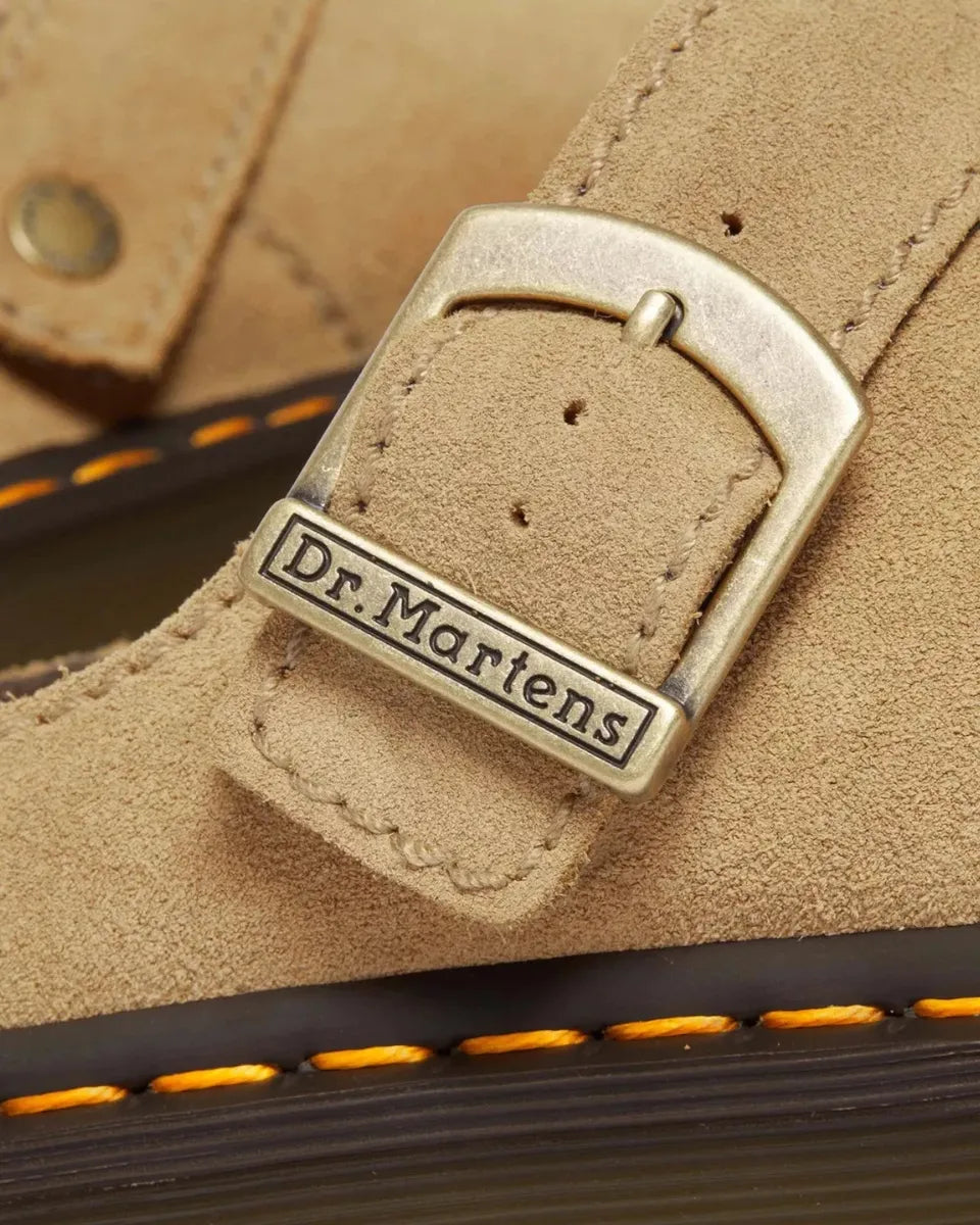 Platform Mules Bronx in Pelle Scamosciata-Dr. Martens-Ciabatte-Vittorio Citro Boutique