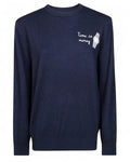 Maglione Heron Light con ricamo "Time is Money"-Mc2 Saint Barth-Maglieria-Vittorio Citro Boutique