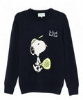 Maglione Heron in misto cashmere con ricamo Snoopy Padel-Mc2 Saint Barth-Maglieria-Vittorio Citro Boutique