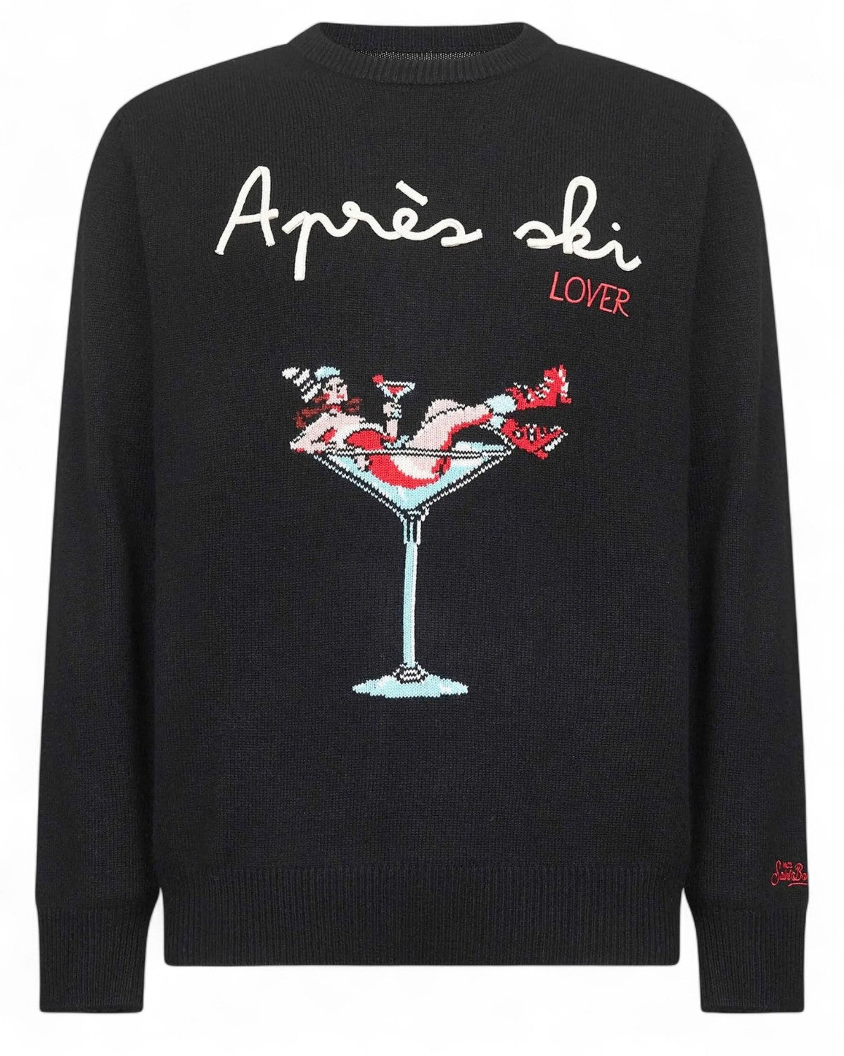 Maglione Heron Light con ricamo Apres ski-Mc2 Saint Barth-Maglieria-Vittorio Citro Boutique