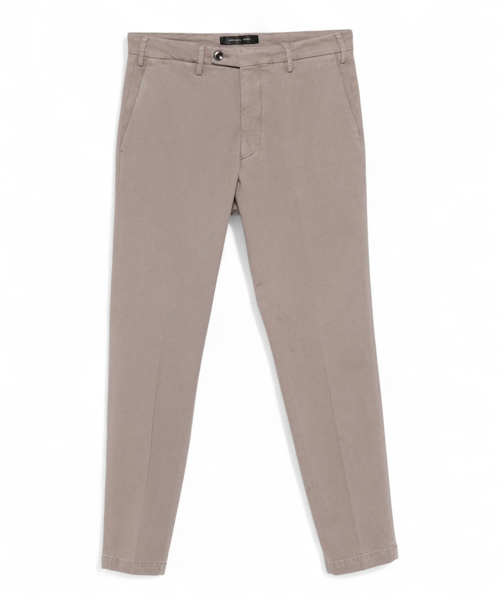 Michael Coal Pantaloni in Cotone con Passanti-Michael Coal-Pantaloni-Vittorio Citro Boutique