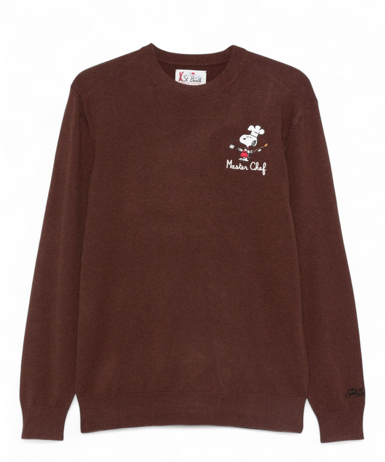 Maglione Heron Light con ricamo Snoopy Masterchef-Mc2 Saint Barth-Maglieria-Vittorio Citro Boutique