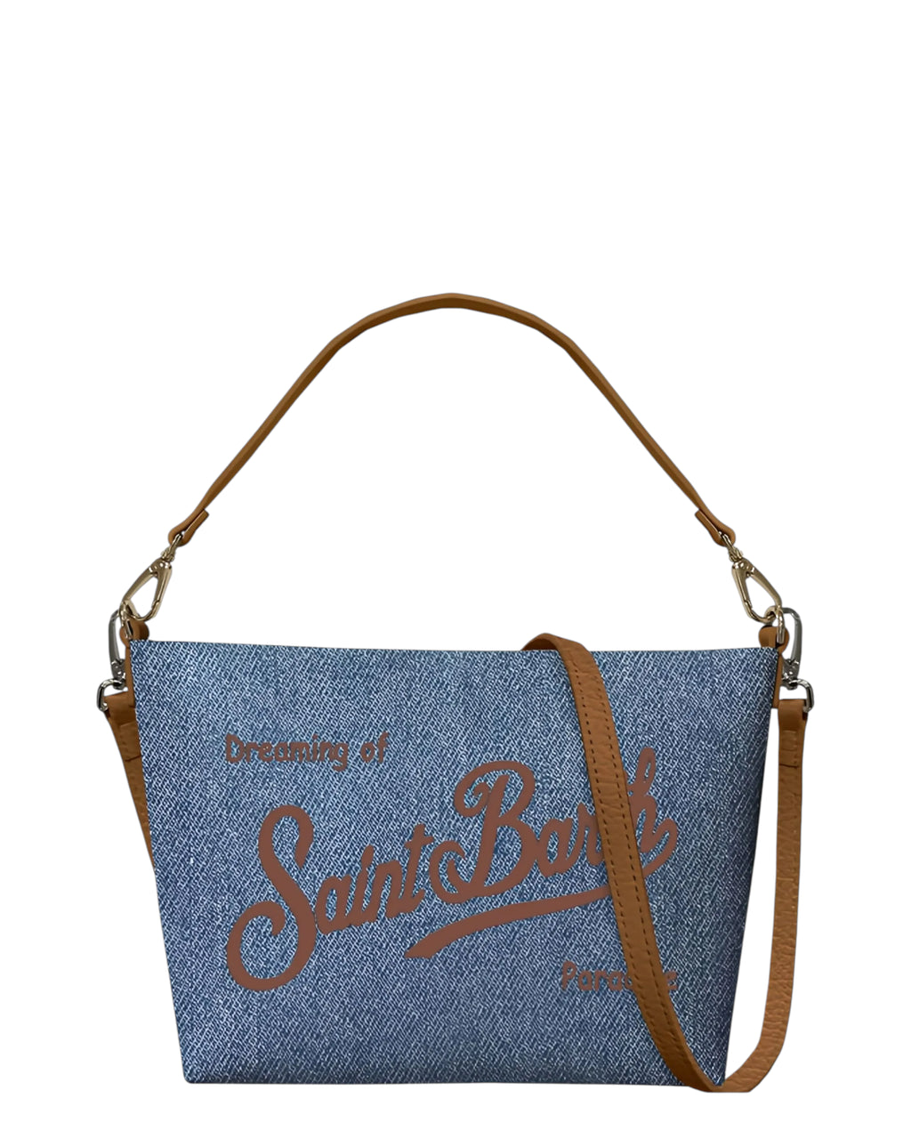 Borsa a Spalla Donna in Denim Blu - MC2 Saint Barth Aline