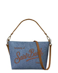 Bolso de Hombro para Mujer en Denim Azul - MC2 Saint Barth Aline