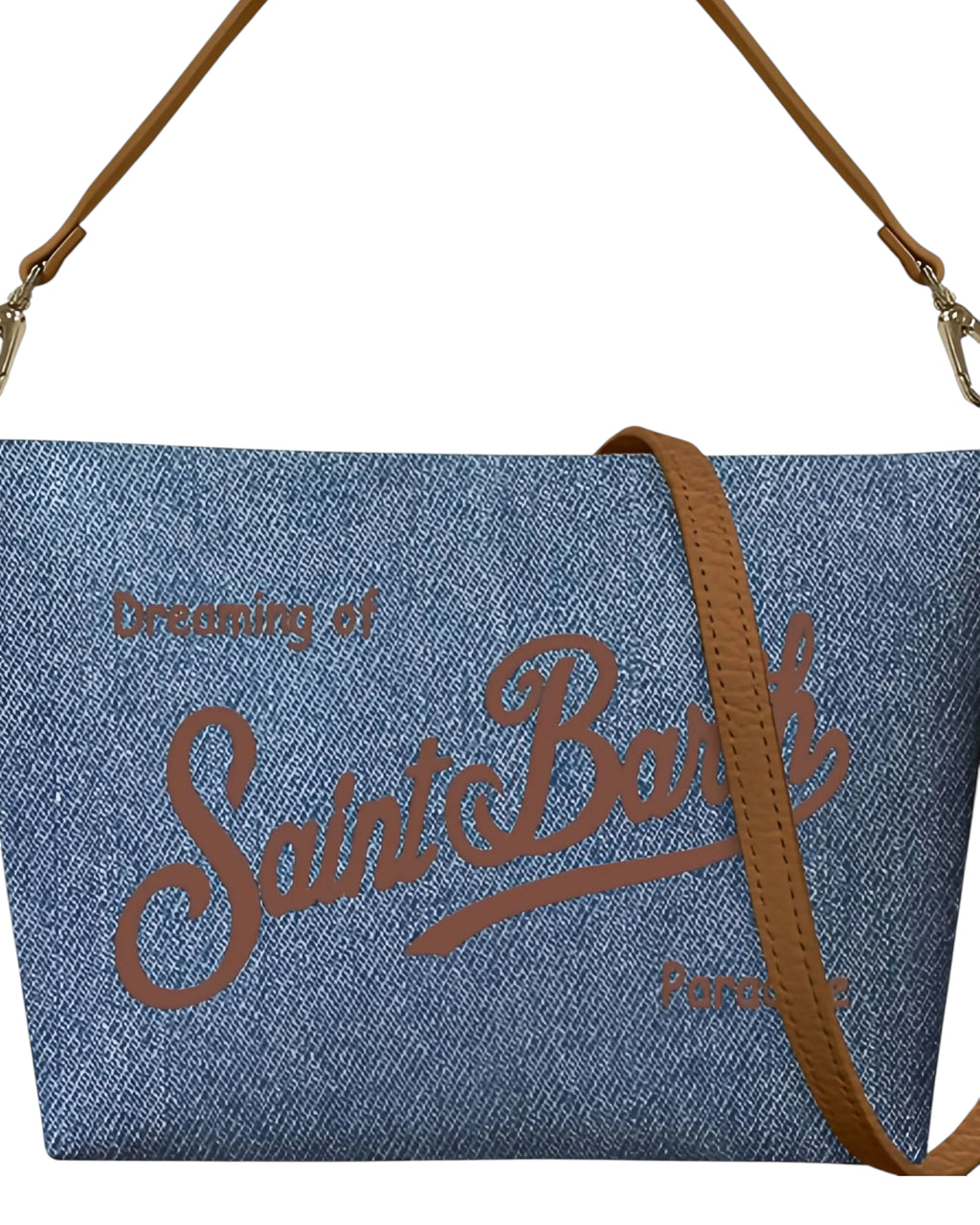 Borsa a Spalla Donna in Denim Blu - MC2 Saint Barth Aline