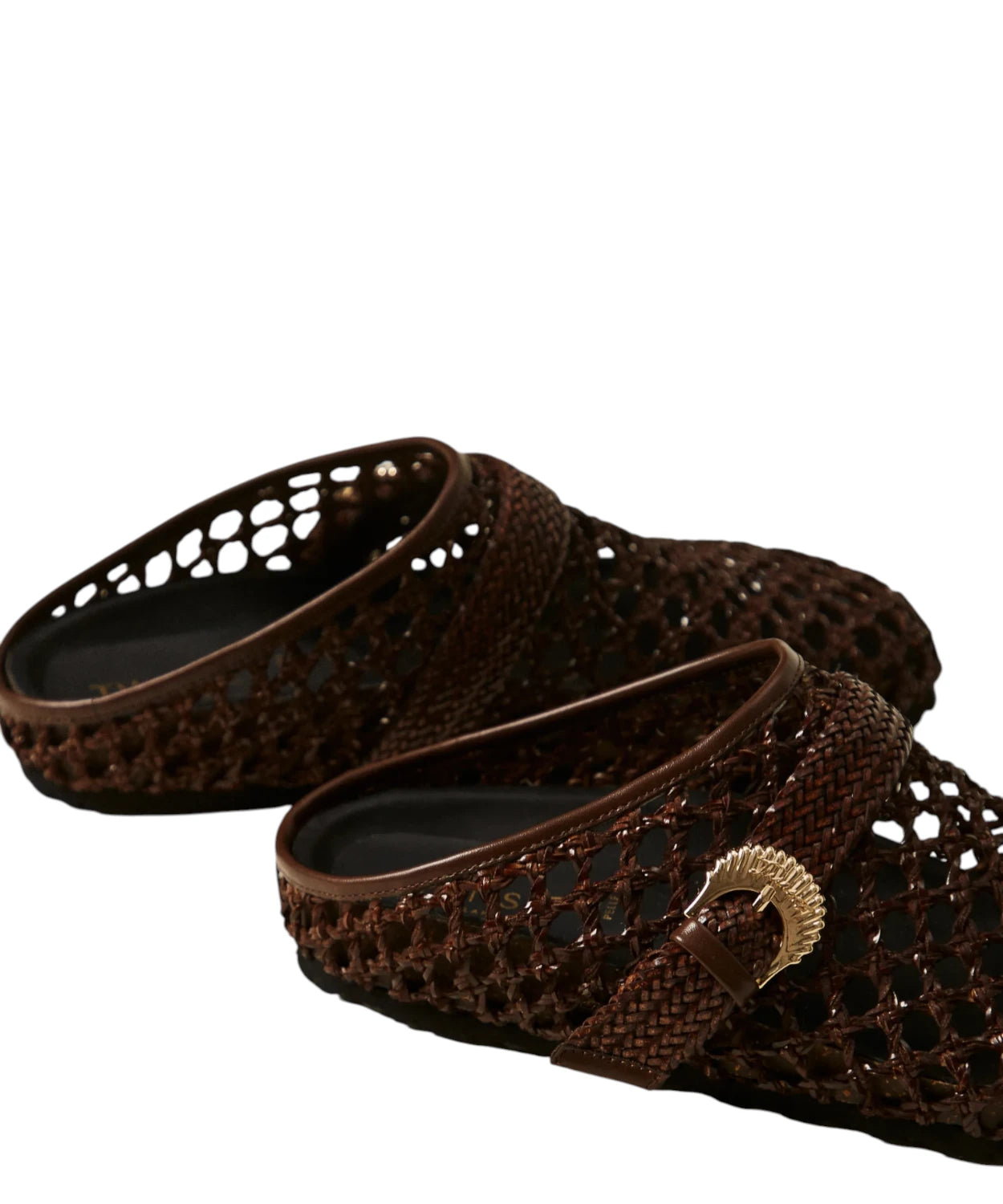 Mules Donna Twinset Flat con Fibbia Intrecciata