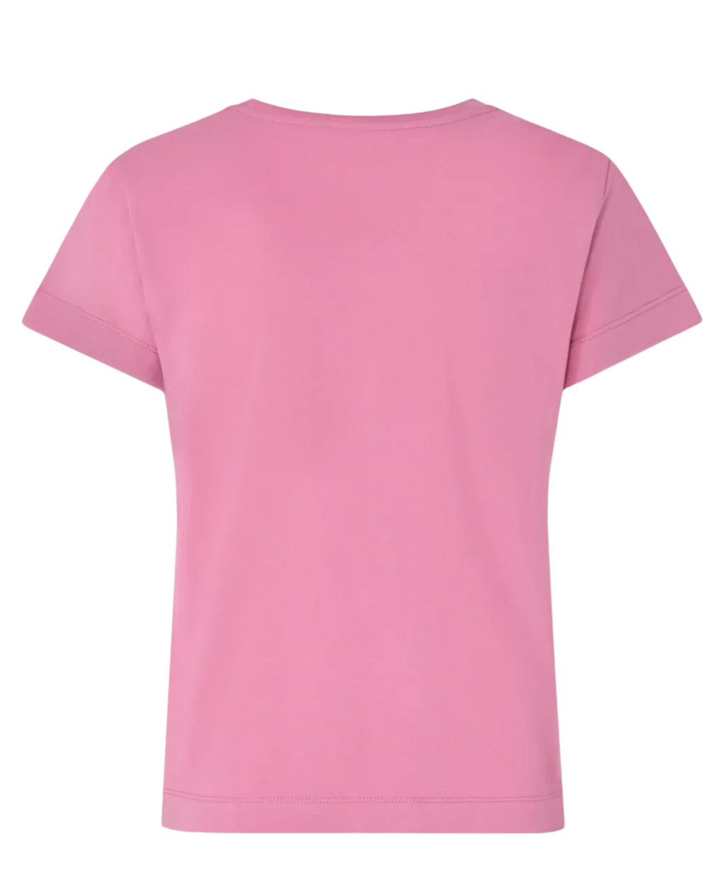 PINKO Basic T-Shirt in cotton with embroidered logo