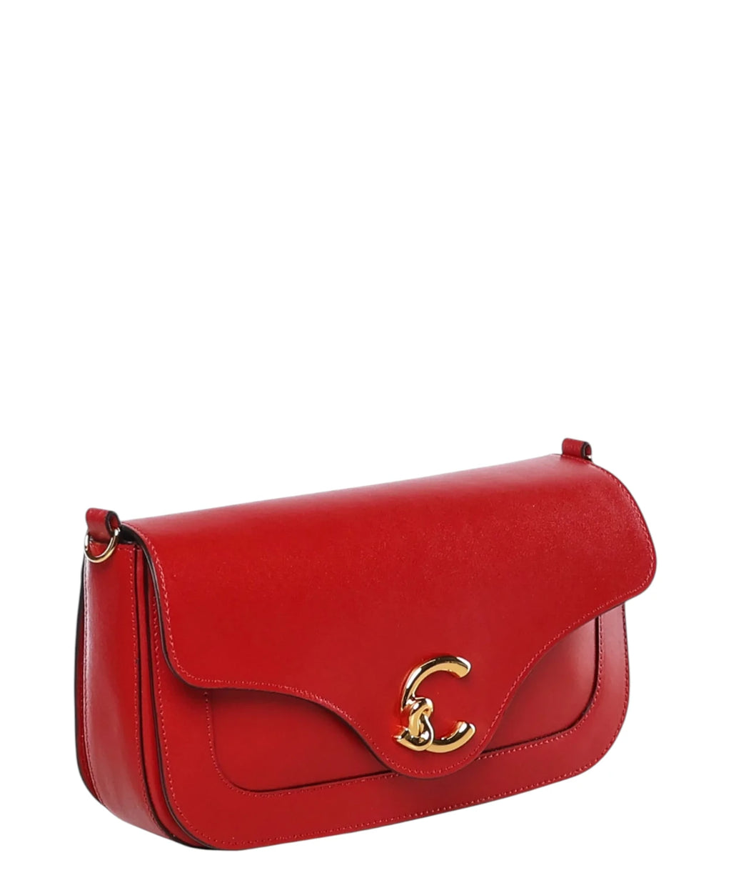 Borsa Coccinelle C-Me Medium aus glattem Leder mit Schulterriemen