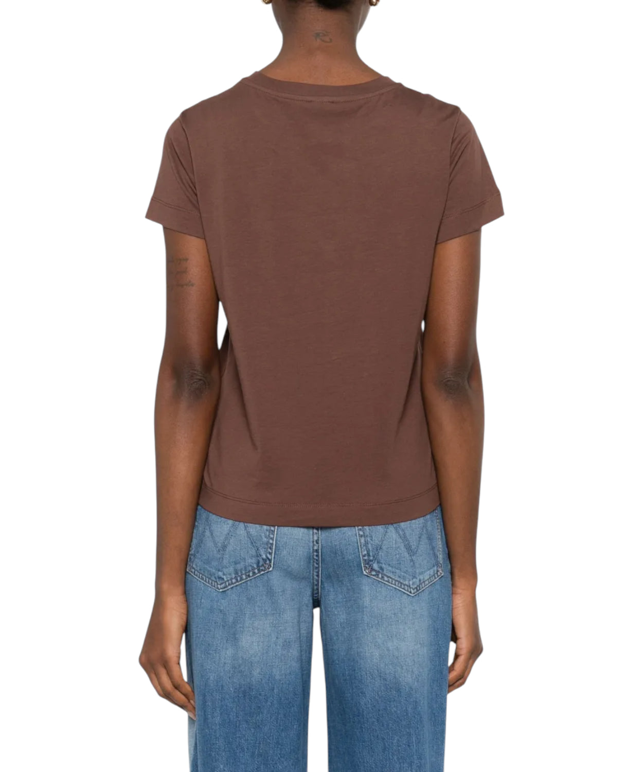 T-Shirt PINKO Basico in Cotone con Logo Vernice