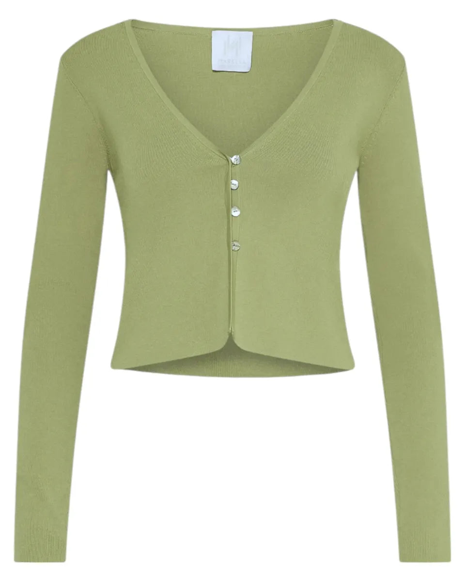 Cardigan in Viscosa Silky con Bottoni in Madreperla-Maglieria-Marella-Vittorio Citro Boutique