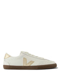 VEJA Volley Leather White Platine Bark Sneaker in Pelle