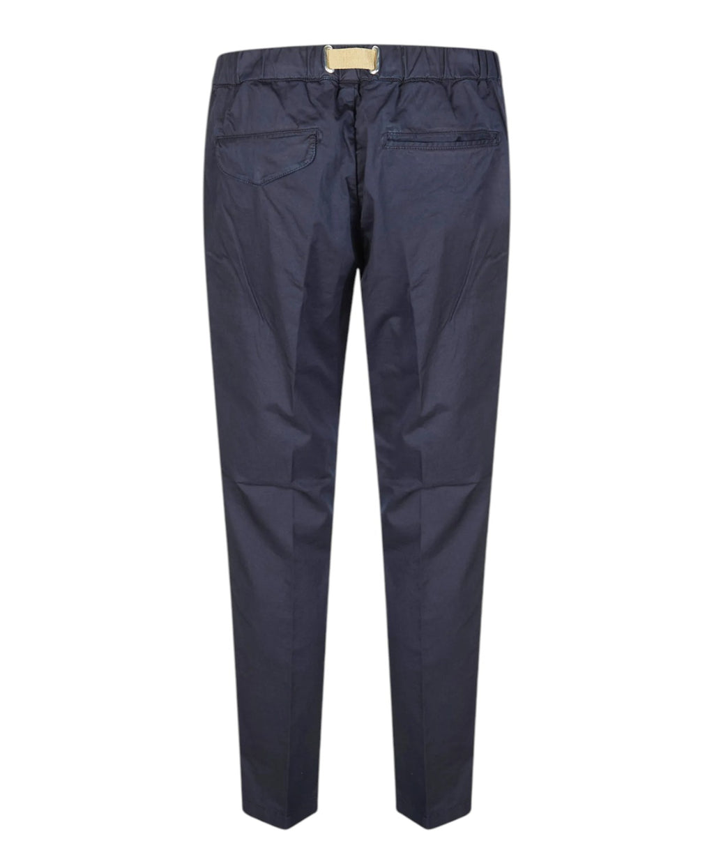 Pantaloni GREG Uomo White Sand con Coulisse Misto Lino