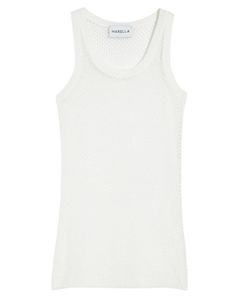 Canotta Leggera con Punto Traforato-Marella-Top-Vittorio Citro Boutique