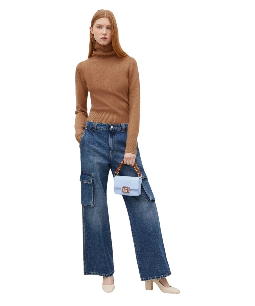 Maglia a Collo Alto Donata in Lana e Cashmere con Fit Semi Aderente-Marella-Maglieria-Vittorio Citro Boutique