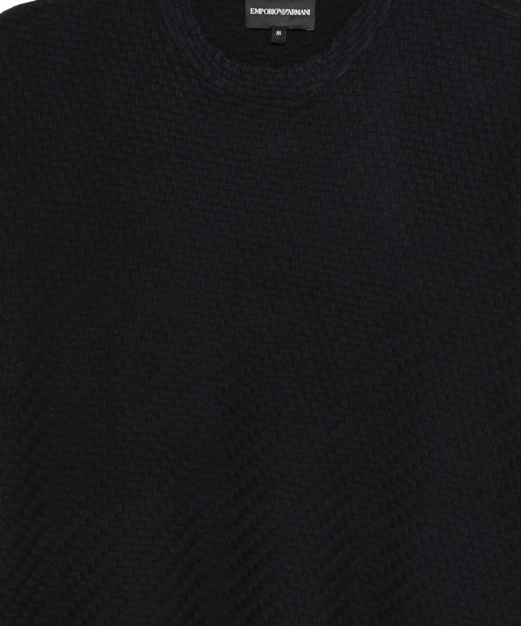 Emporio Armani T-shirt Uomo con Fantasia a Rilievo