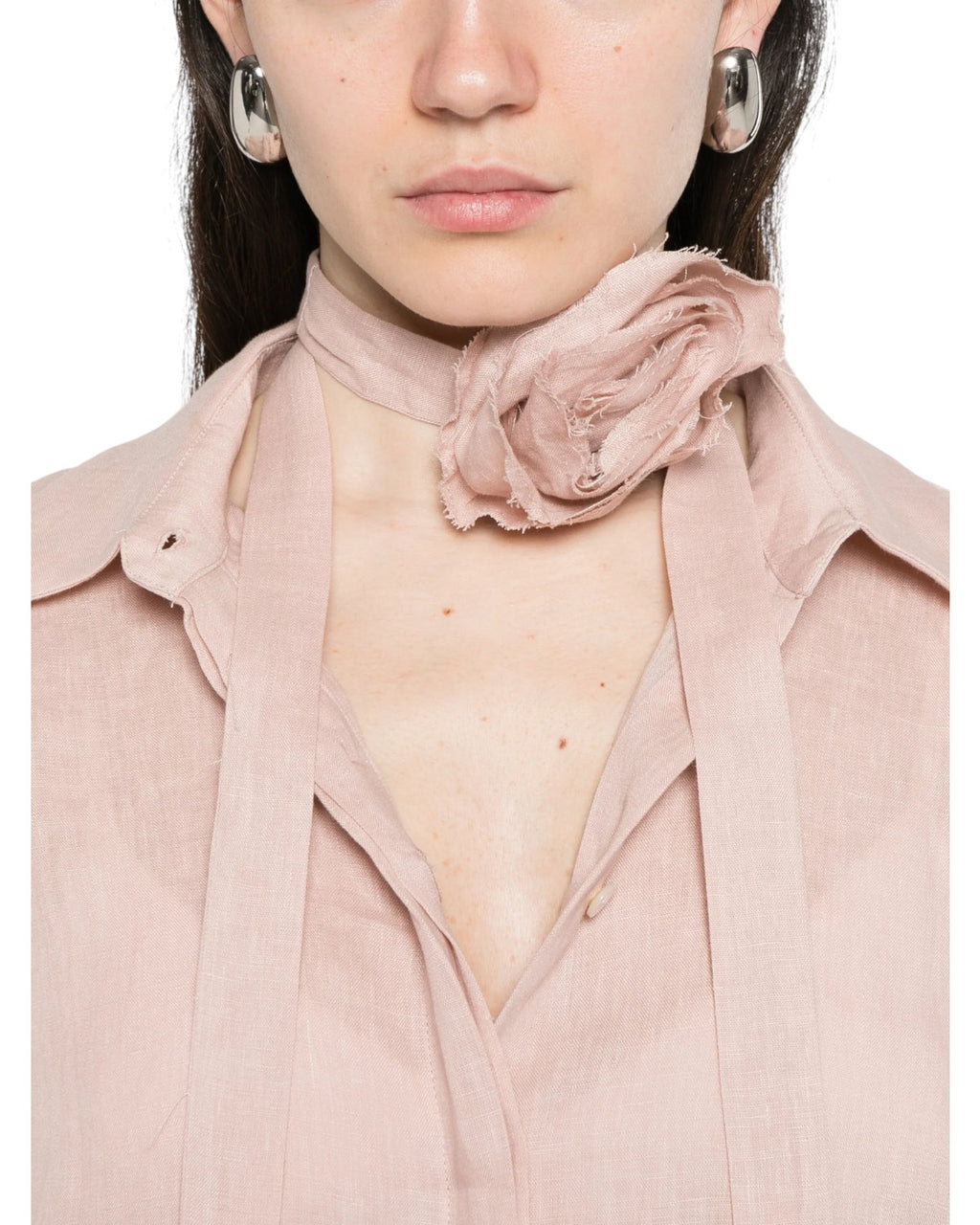 Camicia Marella EDITORE in Puro Lino con Sciarpina