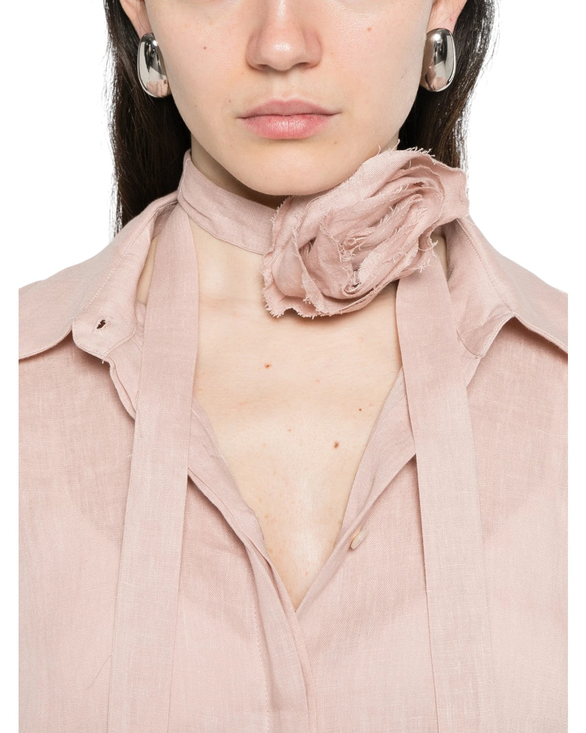 Camicia Marella EDITORE in Puro Lino con Sciarpina