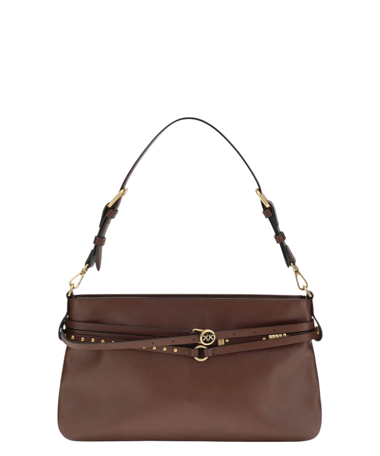 Mini Belt Shoulder Bag Pinko in Pelle con Tracolla Regolabile