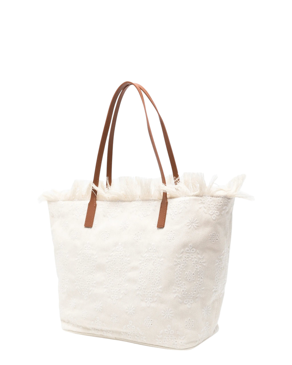 Saint Barth regular City bag in Sangallo with Fringes