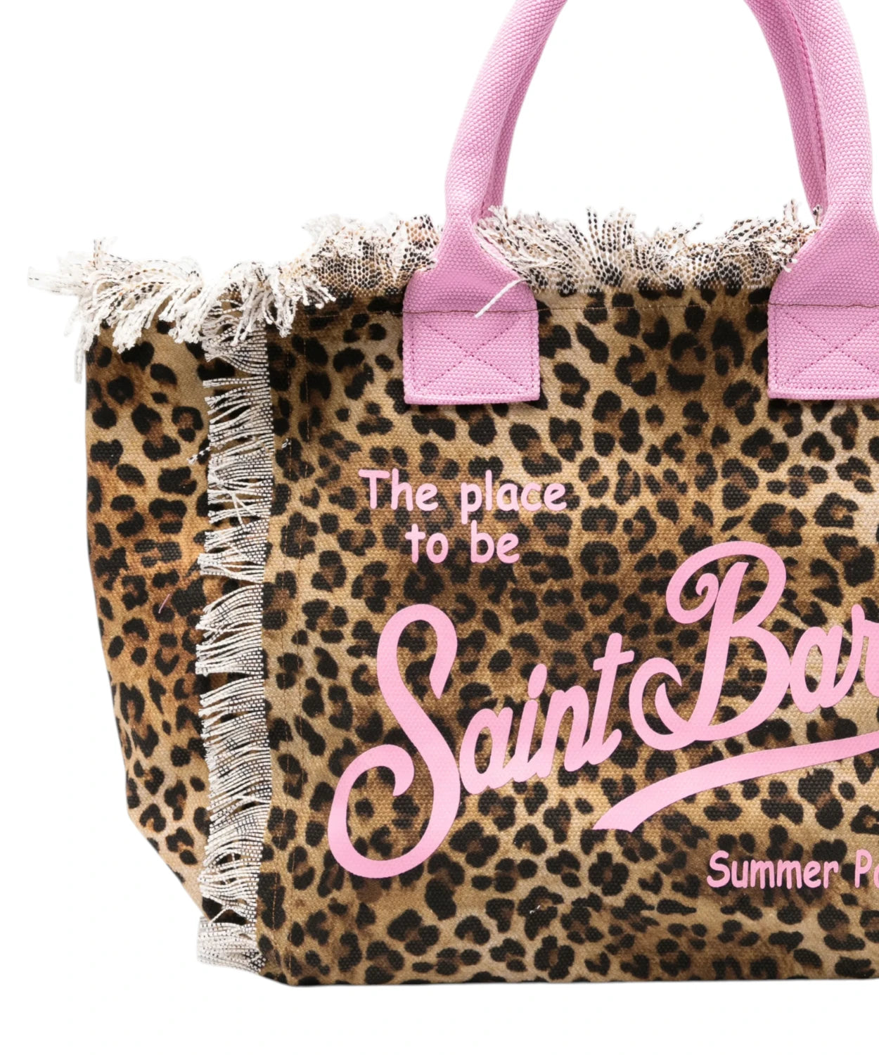 Borsa Vanity Leopardata MC2 Saint Barth in Canvas
