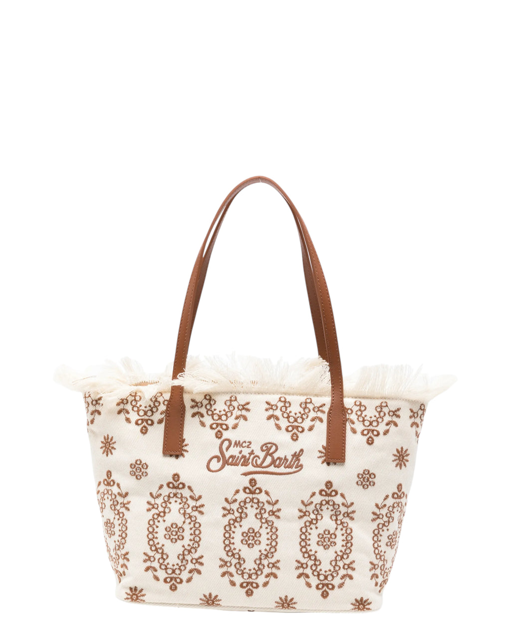 Bolso Shopper City Medium Sangallo con Flecos y Cremallera