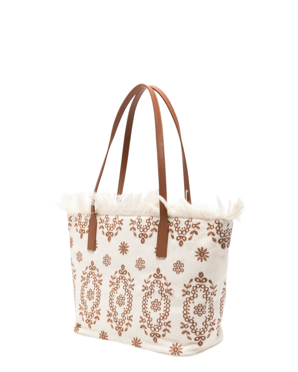 Bolso Shopper City Medium Sangallo con Flecos y Cremallera