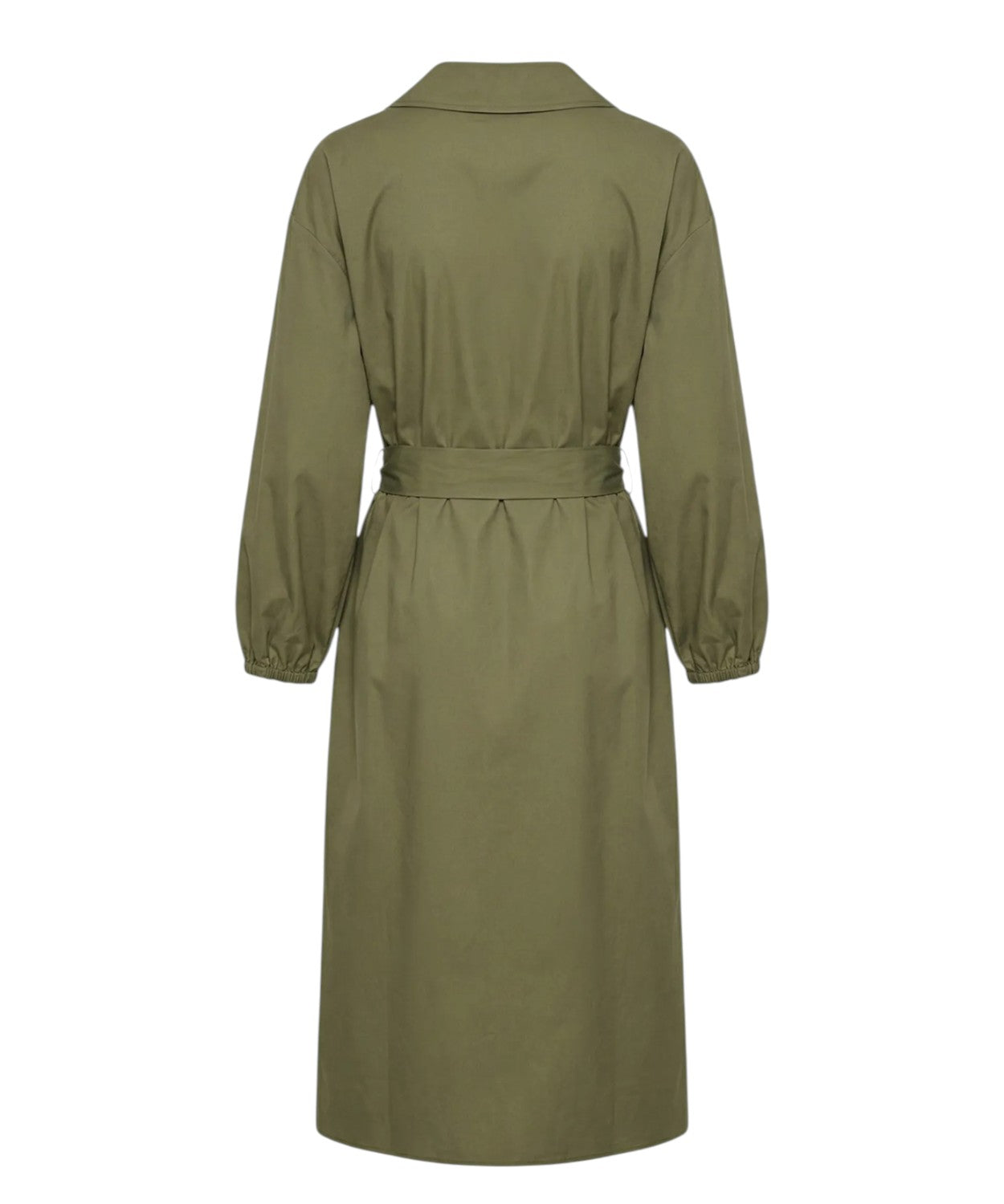 Abito Midi Cotone Twinset con Bottoni e Cintura