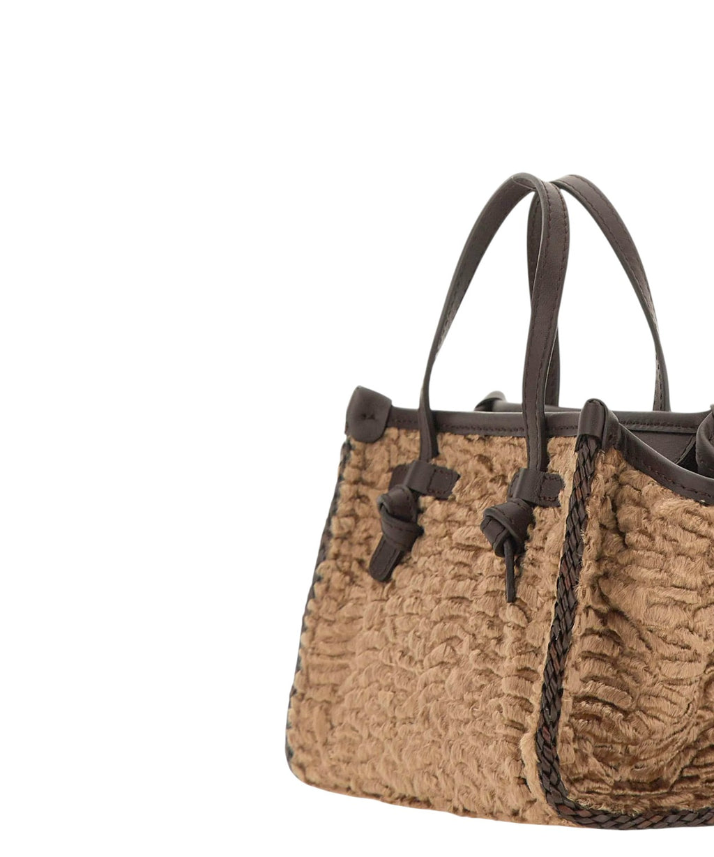Borsa Miss Marcella Mini in Pelliccia Sintetica