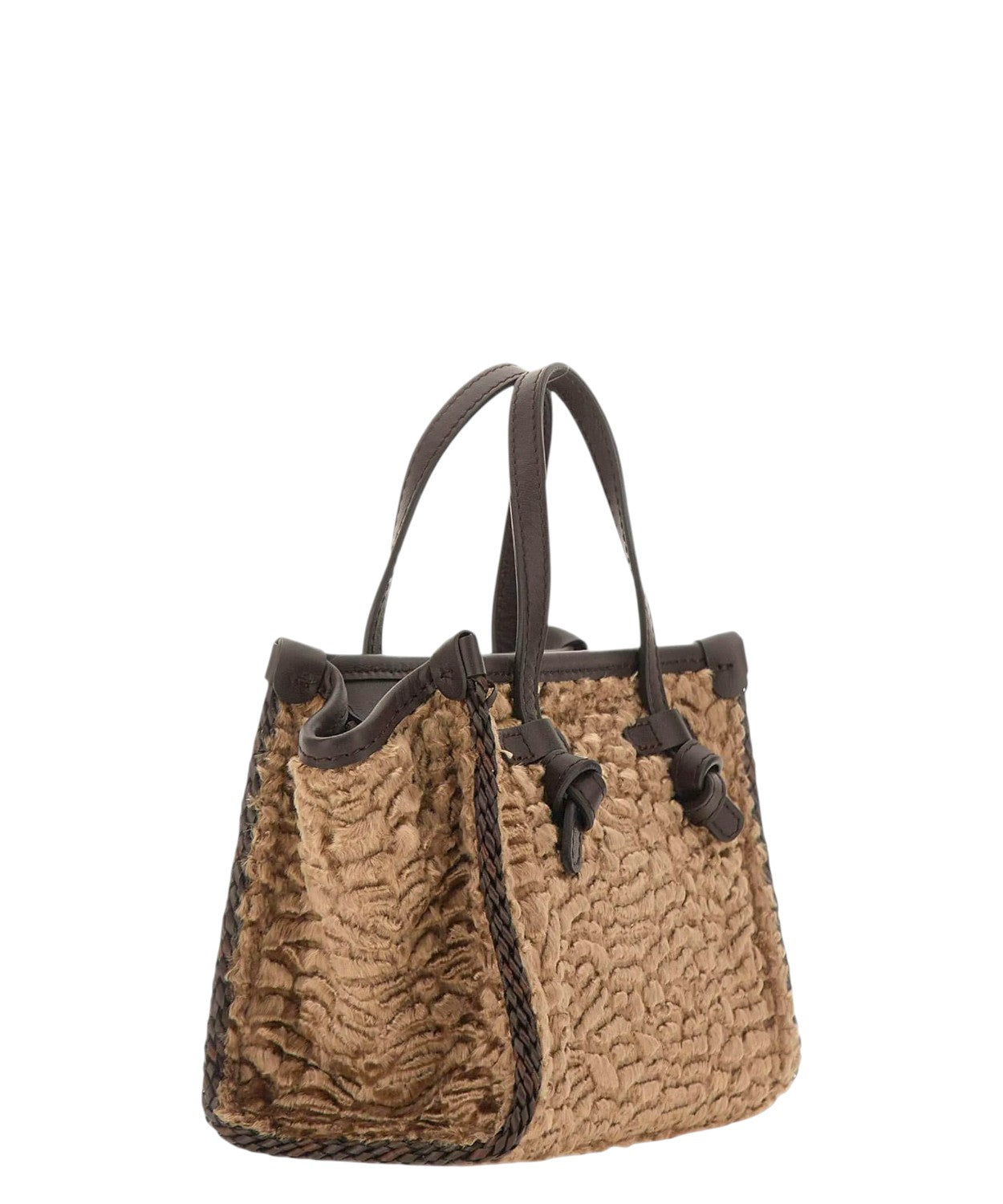 Borsa Miss Marcella Mini in Pelliccia Sintetica