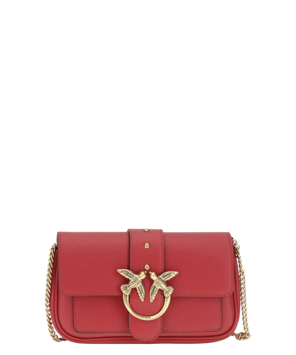 Borsa Pinko Mini Love One Pocket in pelle compatta