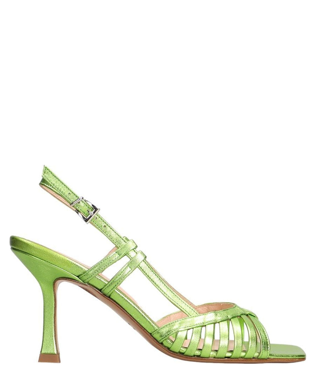 Sandalo in pelle con fasce sottili-Sandali-Anna F.-Vittorio Citro Boutique