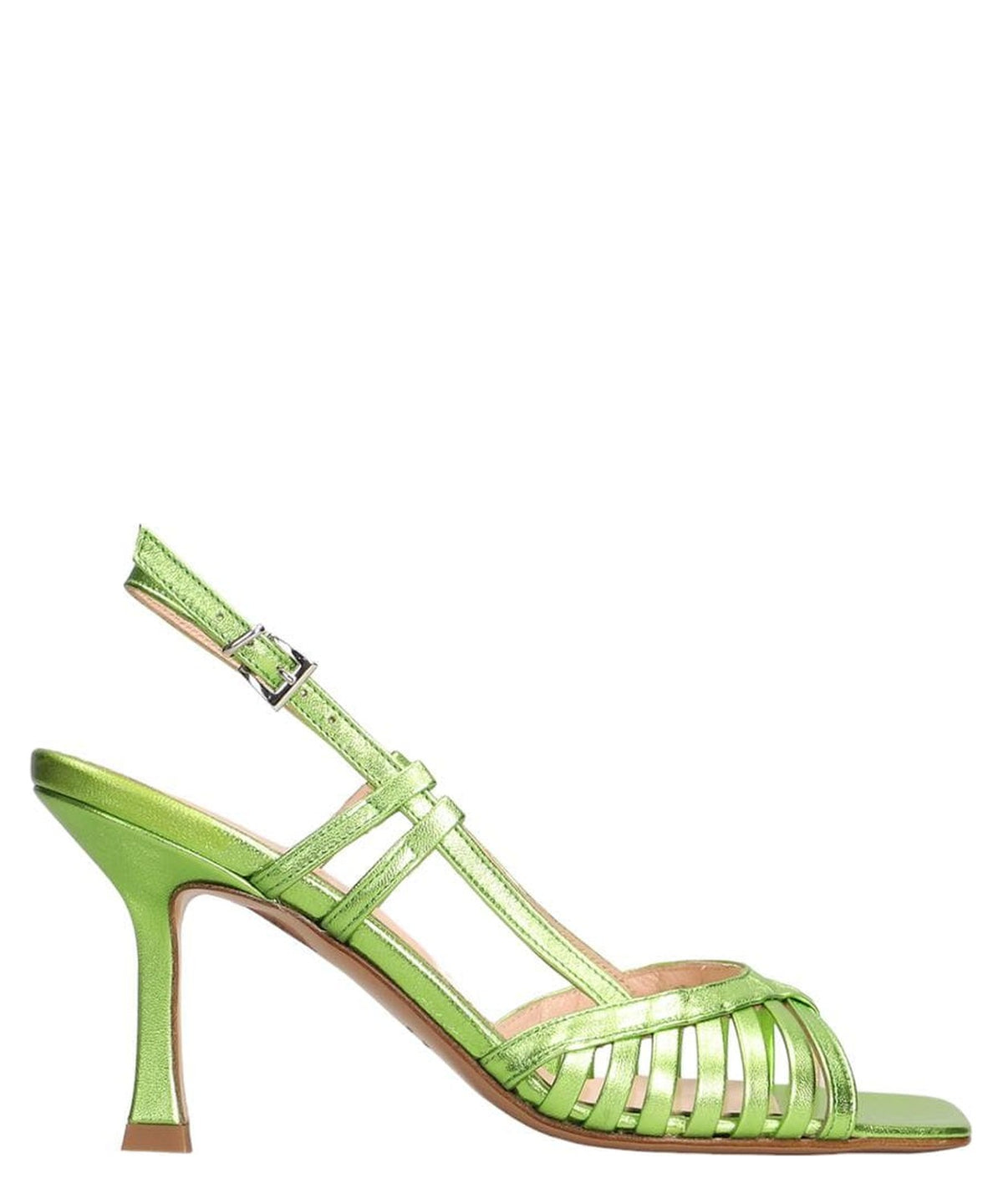 Sandalo in pelle con fasce sottili-Sandali-Anna F.-Vittorio Citro Boutique
