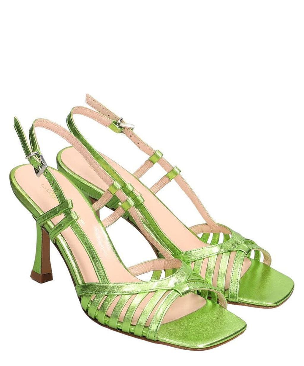 Sandalo in pelle con fasce sottili-Sandali-Anna F.-Vittorio Citro Boutique