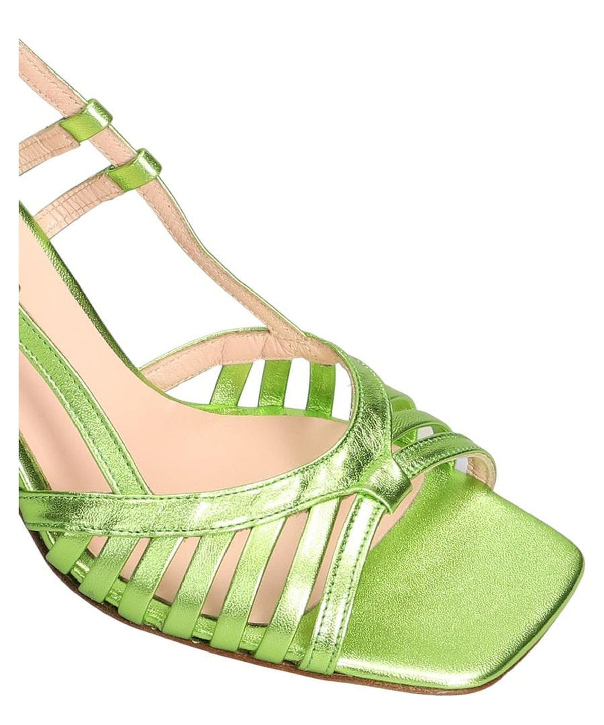 Sandalo in pelle con fasce sottili-Sandali-Anna F.-Vittorio Citro Boutique