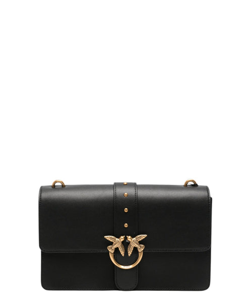 Borsa Pinko Love Birds in Pelle Nera con Tracolla