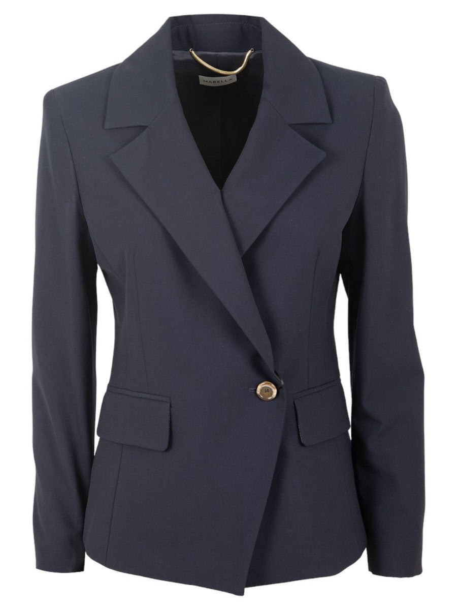 Blazer Corto Gattini in Tela Bistretch-Marella-Giacche-Vittorio Citro Boutique
