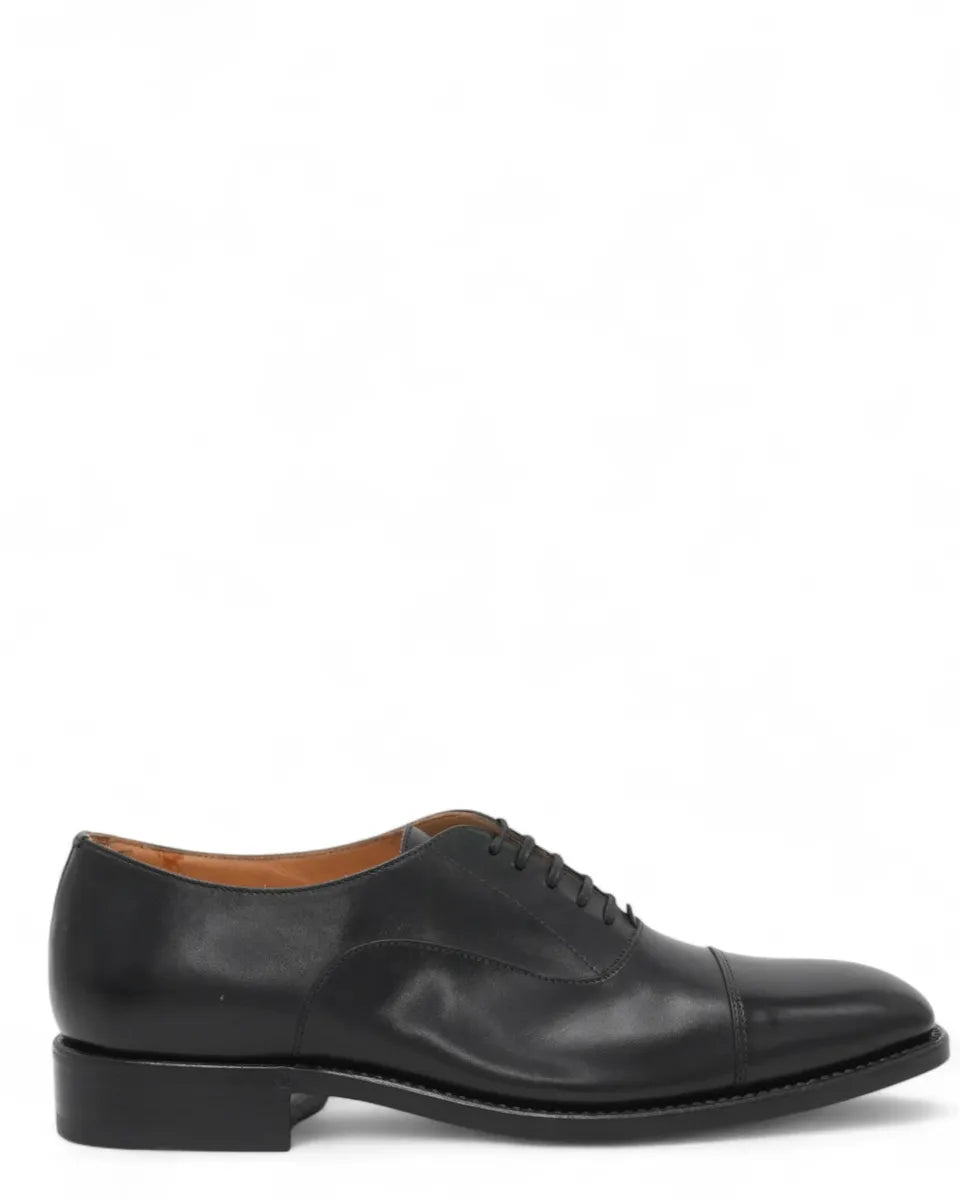 Stringate in Pelle con Lavorazione Goodyear e Fondo in Cuoio-Graziano Salvatelli-Stringate-Vittorio Citro Boutique