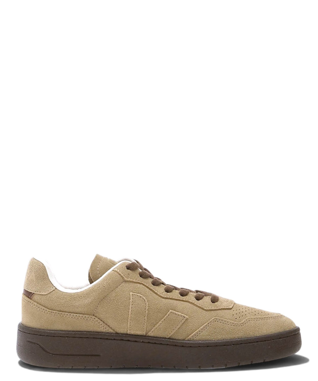 VEJA V-90 Suede Taupe Eagle Sneaker aus Veloursleder