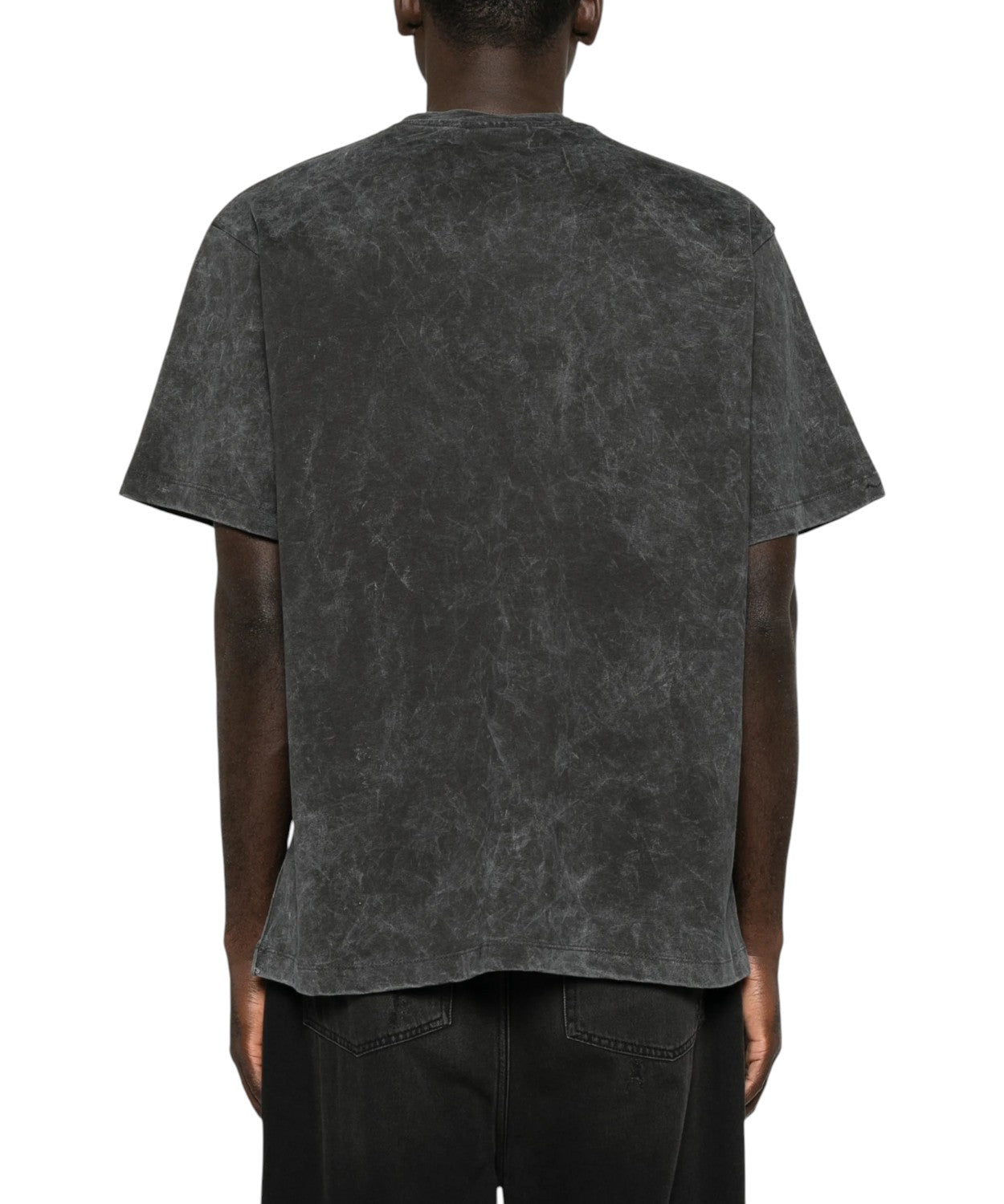 T-Shirt GCDS Uomo Sbiadita con Logo Borchiato