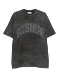 T-Shirt GCDS Uomo Sbiadita con Logo Borchiato