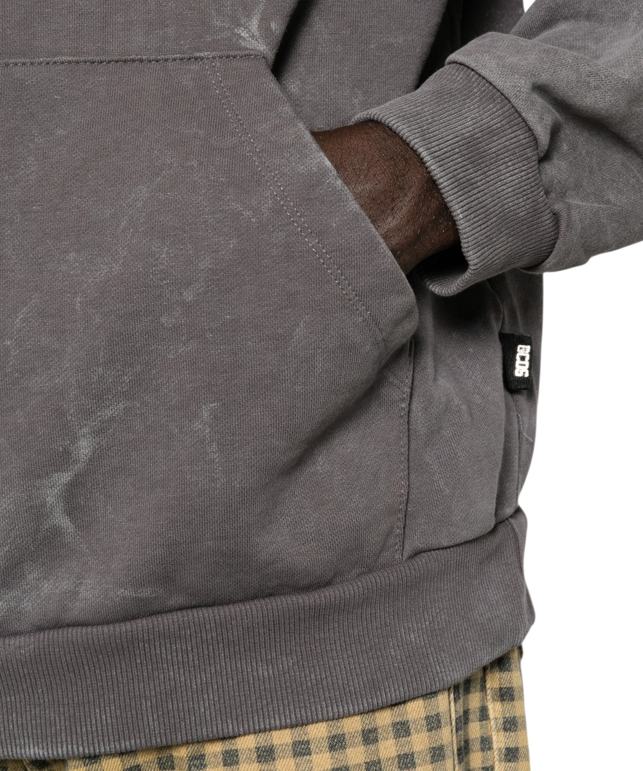 Felpa GCDS Uomo con Cappuccio e Logo Borchiato