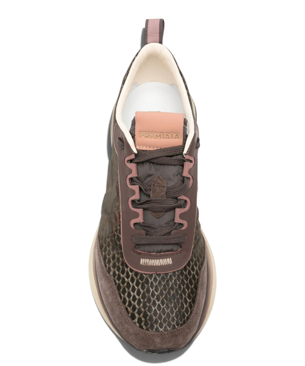 Sneakers Premiata Hill 8547 con stampa serpente