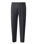 Pantaloni Uomo Michael Coal Plissé in Lana con Risvolto