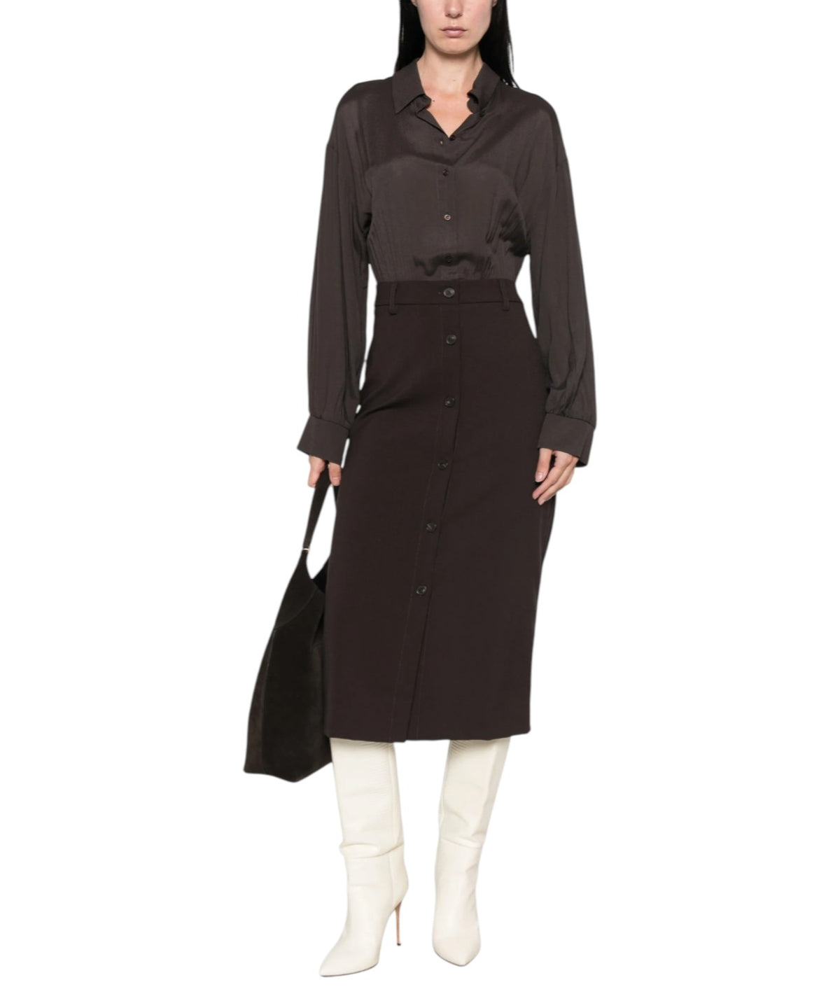 Damesjurk Twinset overhemdmodel met riem