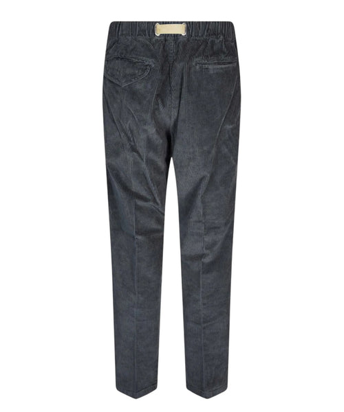 Pantaloni Uomo Effetto Velluto a Coste con Cintura