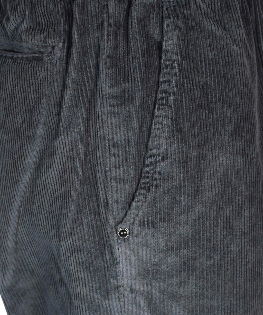 Pantaloni Uomo Effetto Velluto a Coste con Cintura