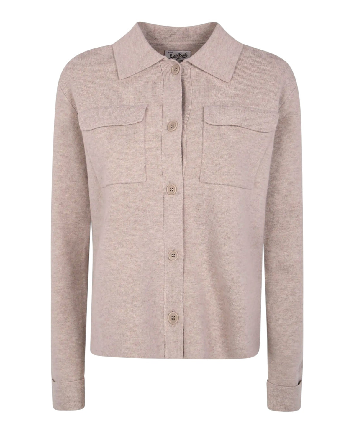 Cardigan Donna MC2 Saint Barth in Lana con Tasche